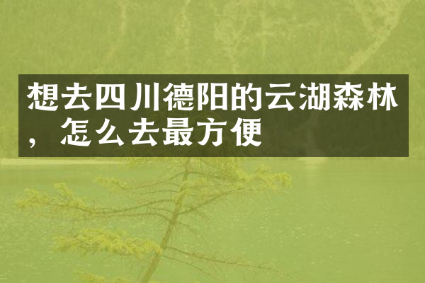 想去四川德阳的云湖森林，怎么去最方便
