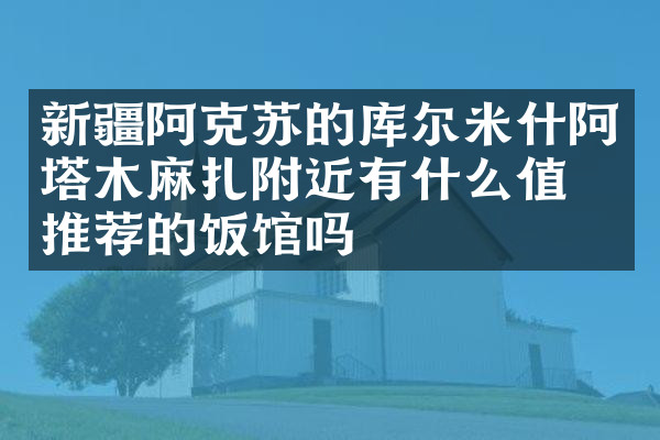新疆阿克苏的库尔米什阿塔木麻扎附近有什么值得推荐的饭馆吗