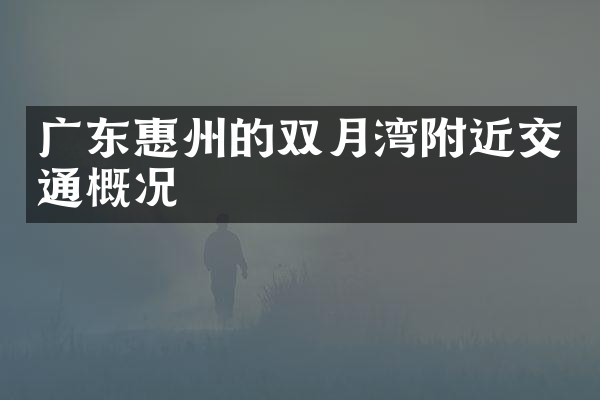 广东惠州的双月湾附近交通概况