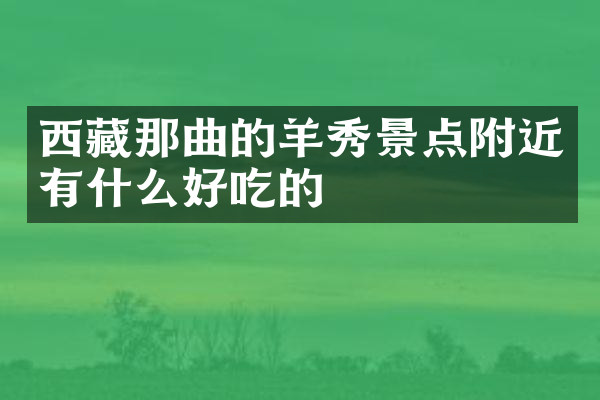 西藏那曲的羊秀景点附近有什么好吃的