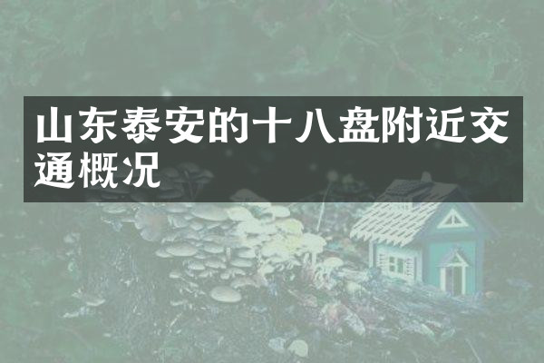 山东泰安的十八盘附近交通概况