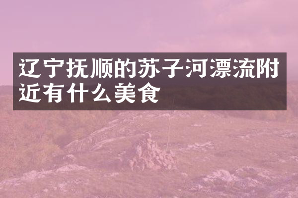 辽宁抚顺的苏子河漂流附近有什么美食