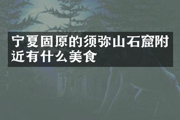 宁夏固原的须弥山石窟附近有什么美食