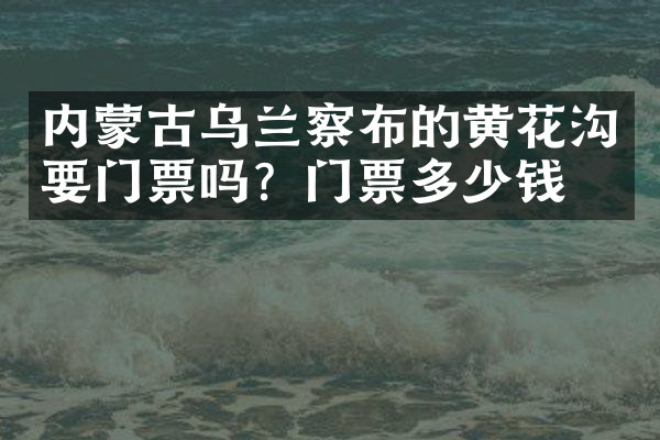 内蒙古乌兰察布的黄花沟要门票吗？门票多少钱？