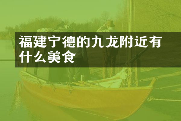 福建宁德的九龙漈附近有什么美食