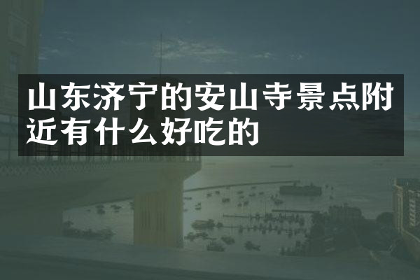山东济宁的安山寺景点附近有什么好吃的