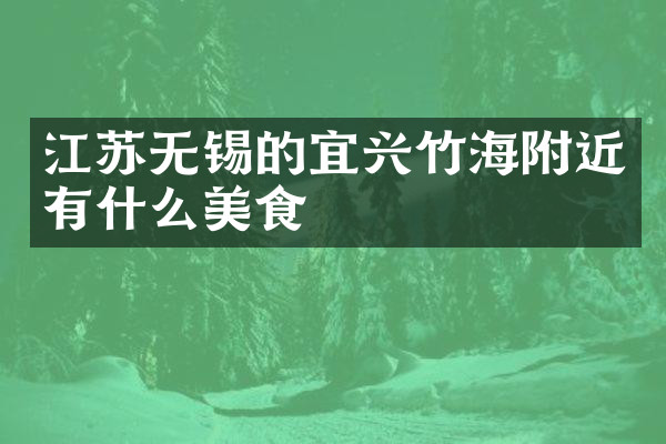 江苏无锡的宜兴竹海附近有什么美食
