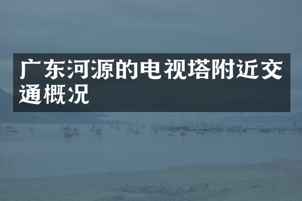 广东河源的电视塔附近交通概况