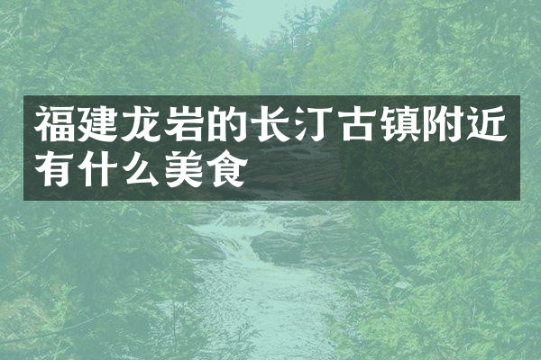 福建龙岩的长汀古镇附近有什么美食
