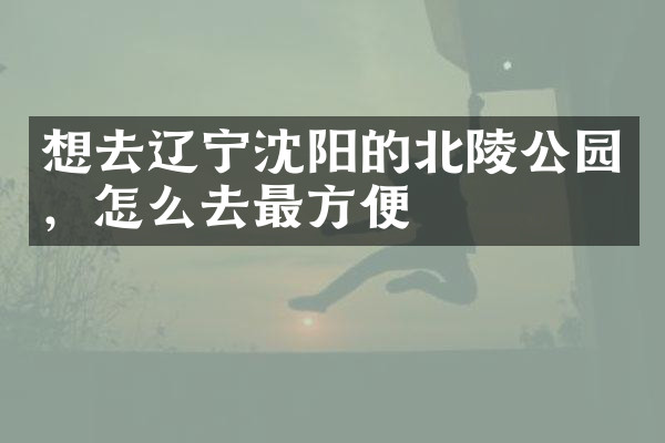 想去辽宁沈阳的北陵公园，怎么去最方便