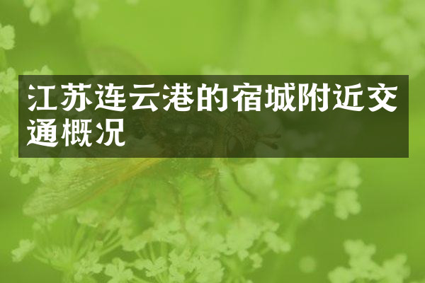 江苏连云港的宿城附近交通概况