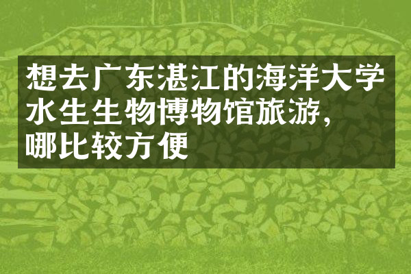 想去广东湛江的海洋大学水生生物博物馆旅游，住哪比较方便