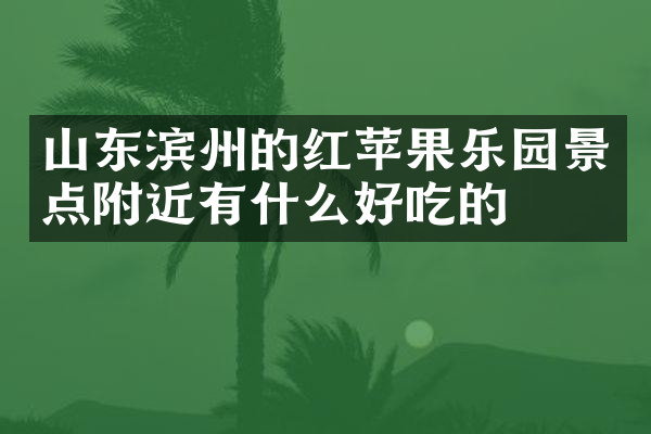 山东滨州的红苹果乐园景点附近有什么好吃的