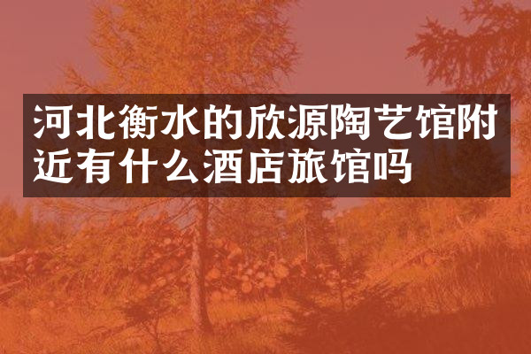 河北衡水的欣源陶艺馆附近有什么酒店旅馆吗