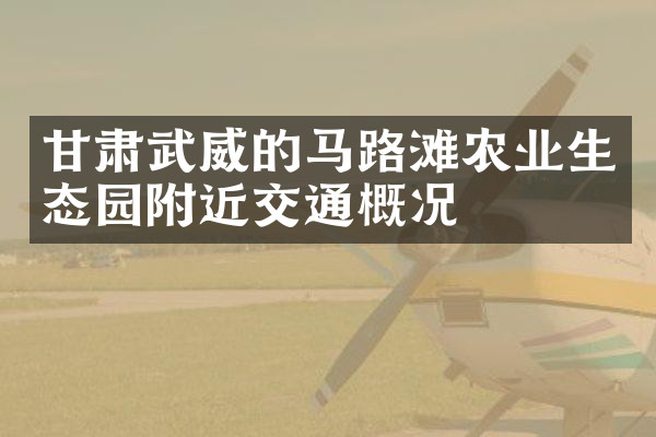 甘肃武威的马路滩农业生态园附近交通概况