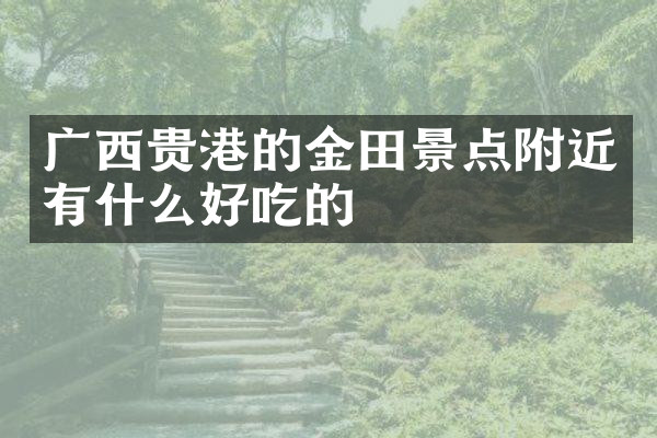 广西贵港的金田景点附近有什么好吃的