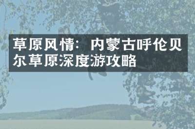 草原风情：内蒙古呼伦贝尔草原深度游攻略