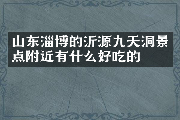 山东淄博的沂源九天洞景点附近有什么好吃的