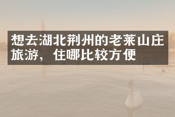 想去湖北荆州的老莱山庄旅游，住哪比较方便