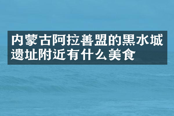 内蒙古阿拉善盟的黑水城遗址附近有什么美食