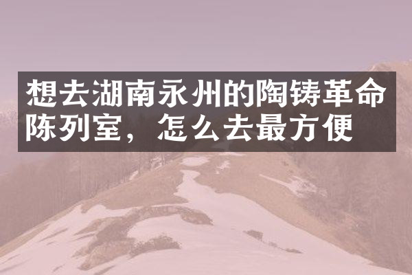 想去湖南永州的陶铸革命陈列室，怎么去最方便