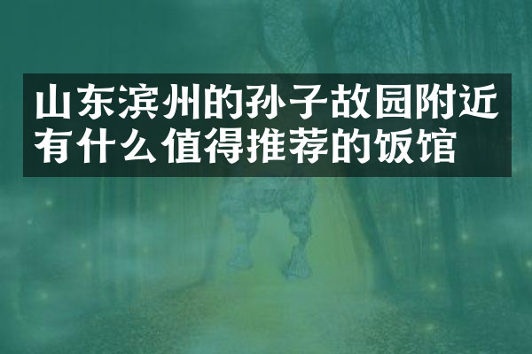 山东滨州的孙子故园附近有什么值得推荐的饭馆吗