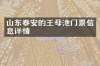 山东泰安的王母池门票信息详情