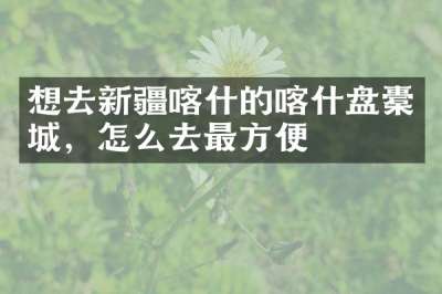 想去新疆喀什的喀什盘橐城，怎么去最方便