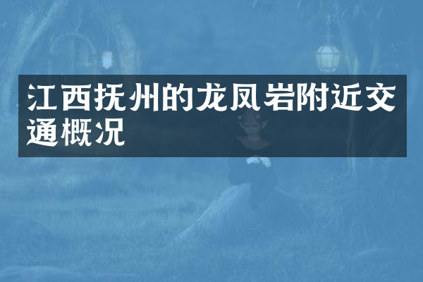 江西抚州的龙凤岩附近交通概况