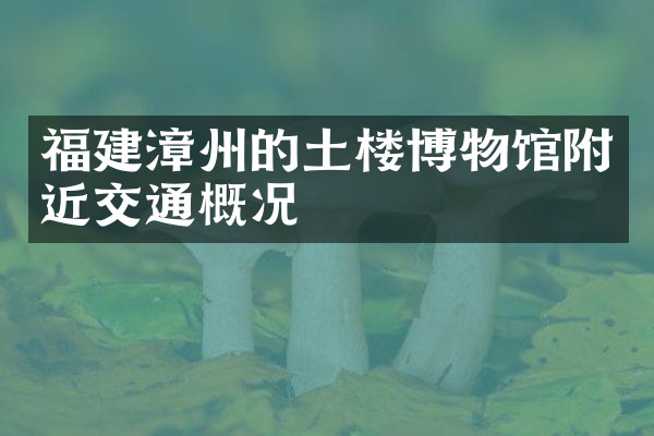 福建漳州的土楼博物馆附近交通概况