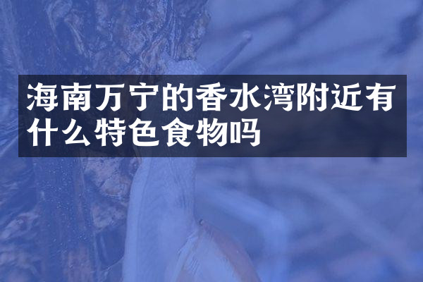 海南万宁的香水湾附近有什么特色食物吗