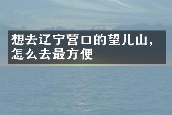 想去辽宁营口的望儿山，怎么去最方便
