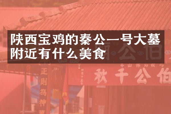陕西宝鸡的秦公一号大墓附近有什么美食