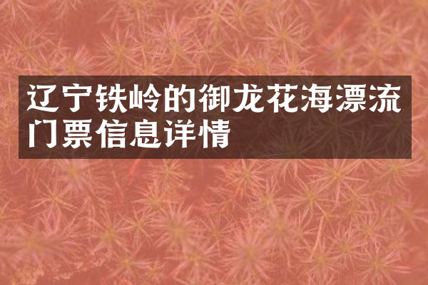 辽宁铁岭的御龙花海漂流门票信息详情