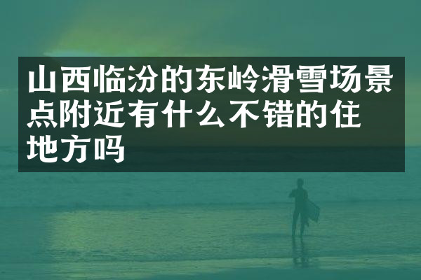 山西临汾的东岭滑雪场景点附近有什么不错的住的地方吗