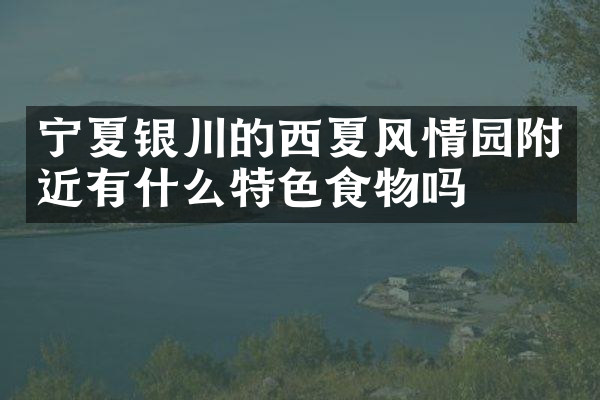 宁夏银川的西夏风情园附近有什么特色食物吗