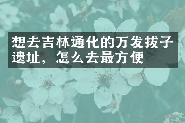 想去吉林通化的万发拔子遗址，怎么去最方便