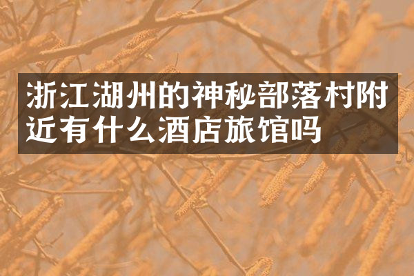 浙江湖州的神秘部落村附近有什么酒店旅馆吗