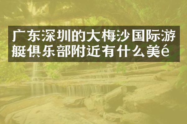 广东深圳的大梅沙国际游艇俱乐部附近有什么美食