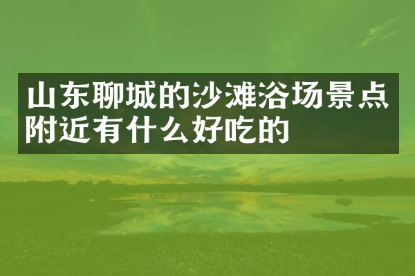 山东聊城的沙滩浴场景点附近有什么好吃的