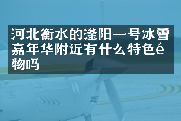 河北衡水的滏阳一号冰雪嘉年华附近有什么特色食物吗