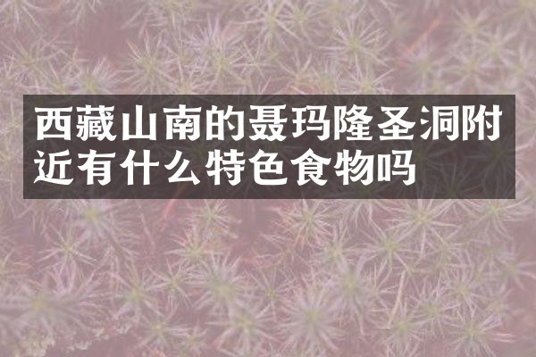 西藏山南的聂玛隆圣洞附近有什么特色食物吗