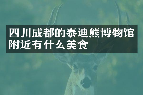 四川成都的泰迪熊博物馆附近有什么美食