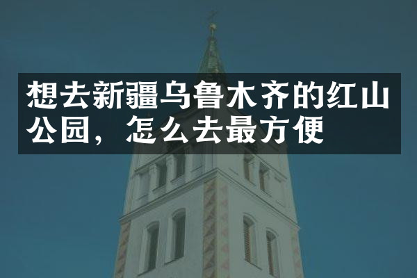 想去新疆乌鲁木齐的红山公园，怎么去最方便