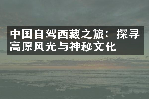 中国自驾西藏之旅：探寻高原风光与神秘文化