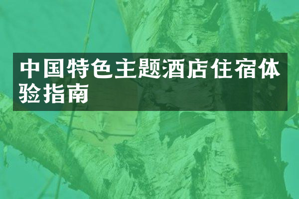 中国特色主题酒店住宿体验指南