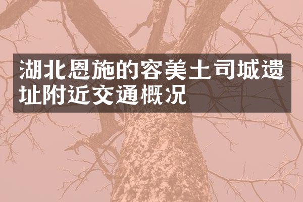 湖北恩施的容美土司城遗址附近交通概况