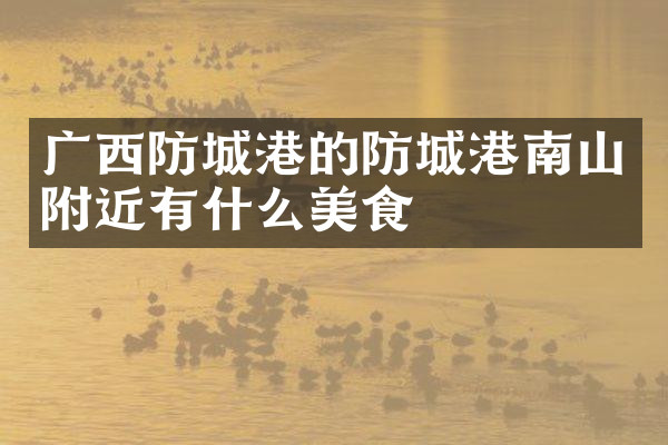 广西防城港的防城港南山附近有什么美食