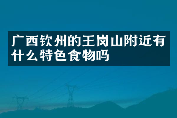 广西钦州的王岗山附近有什么特色食物吗