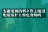 安徽亳州的利辛烈士陵园附近有什么特色食物吗